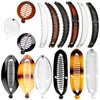 15PCS Banana Hair Clips, Banana Clincher Clips Combs Fishtail Fish Shape Hair Comb Clips, Ponytail Bun Holder Jaw Clamp for Women Girls Thick Medium Thin Hair(Classic Style)