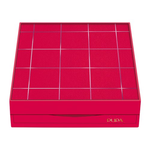Pupa Milano Pupart M Makeup Palette, 003 Red, 0.6 oz - Makeup Kit - Blush - Concealer - Highlighter - Eyeshadow - Lip Gloss - Lip Cream - Face Makeup
