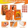 BOIKOKY 122Pcs Basketball Party Favors Basketball Goodie Bag Favors with Stress Ball Keychain Tattoo Sticker Silicone Bracelet for Basketball Themed Birthday Party Supplies