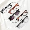 EFE 1.5 Reading Glasses For Women,5 Pairs Readers For Women,Men Eyeglasses With Adjustable Hinge Spring(Mixcolor)