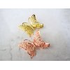 Generic Antique style gold, silver or rose gold butterfly alligator hair clip (set of (Primary color: Gold)