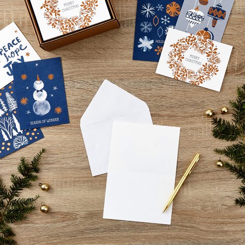 Hallmark Boxed Christmas Cards Assortment, Peace Hope Joy (48 Cards with Envelopes) (1XPX5176)