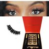 Spicy Lola 7D Fluffy Magnetic Mink eyelashes Kit - Faux mink eyelashes vegan with D curl lash strips false Eyelashes with Magnetic Eyeliner