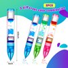 Equsion 3 Pcs Liquid Motion Bubbler Pens Cool Pens Fidget Pen Fun Liquid Timer Pen Fidget Toys Office Desk Toys Novelty Gifts for Autism ADHD Anxiety Stress Relief Sensory Play (Red, Green, Blue)
