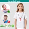Chew Necklaces for Sensory Kids, 4 Pack Chewy Necklace Sensory Boys and Girls with Autism, ADHD, SPD, Biting, Silicone Teething Necklace Oral Chew Toys for Adults Reduce Chewing Anxiety Fidget