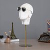 LYNICESHOP Hat Display Mannequin Head, Adjustable Display Stand Caps Wig Hats Display Holder Head Mannequin Stand Gold