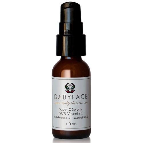 Babyface Super-C Micro-Encapsulated Vitamin C Serum - Brightens, Evens Tone & Antioxidant Protection - Lightweight & Fast Absorbing, 1 oz