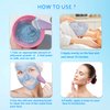 Ouhans Jelly Mask Powder for Facials Care,Hyalorunic Acid Moisturizing Jelly Face Mask,Professional Peel Off Rubber Mask, Hydrating Gel Face Masks with Double-ended Silicone Brush, 23 Fl Oz