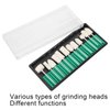 Nail Drill Bits, 12 Pcs Wool Felt Nail Grinding Polishing Head for Women Nail Salon Manicure Pedicure Drills Nail Drill Bits Set Accessory Grinding Polishing File Heads Tools Cuticle Nail Drill Bit