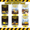 Sinmoe 36 Pieces Mini Activity Books for Kids Party Favors Construction Trucks Activity Books for Kids Including Dump Diggers Cranes Tractors for Kids Home Supplies School Activity for Birthday Gifts