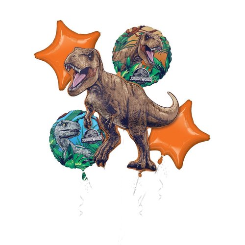 Anagram Jurassic World Dinosaur 5 Balloon Bouquet Set