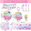 170pcs Singer Birthday Party Decorations,Popular Music Singer Party Supplies Serves 24 Guests.Party Favors Included Banner,Tablecloth,Plates,Napkins,Cups,Knifes,Forks and Spoons Prefer for Everybody