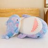 Plush Rainbow Shark Stuffed Animal Colorful Shark Hugging Pillow Shark Plushies Throw Pillow Shark Anime Gift for Kids and Lovers in Birthday,Valentine's Day,Christmas (11-Inch)