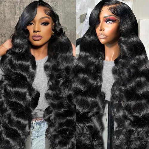 mogge 30 Inch Body Wave Lace Front Wigs Human Hair Pre Plucked 13X4 HD Lace Frontal Wigs Human Hair 180% Density Human Hair Lace Front Wigs for Women Body Wave Glueless Wigs Human Hair with Baby Hair