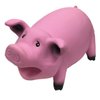 DoggyChewy Latex Smiling Pig Design Dog Toy (Pink)