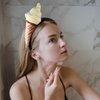 Beavorty Ice Cream Headband Ice Cream Cone Shape Headpiece Novelties Unisex Adult Mini Food Hat on Headband Costume Party Supplies