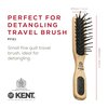 Kent PF21 Narrow Cushion Paddle Hair Brush, Taming Fine Pins Hair Detangle Brush for Long Thick and Curly Hair, Scalp Massager and Growth Stimulator, Wet or Dry Hair Detangling Brush. Made in England