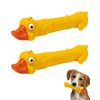 DAJOOEE 2 Pack Screaming Rubber Chicken Dog Squeaky Toy, Latex Chew Molar Dog Toy