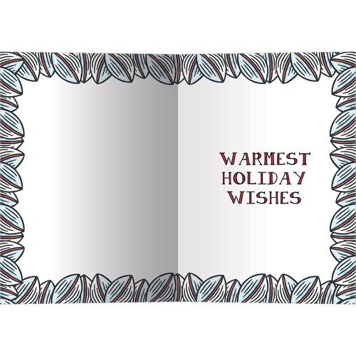 Tree-Free Greetings Christmas Cards and Envelopes, Holiday Card Set, 5 x 7 Inch Cards, Box Set of 10, Beary Merry Christmas, (HB93238)