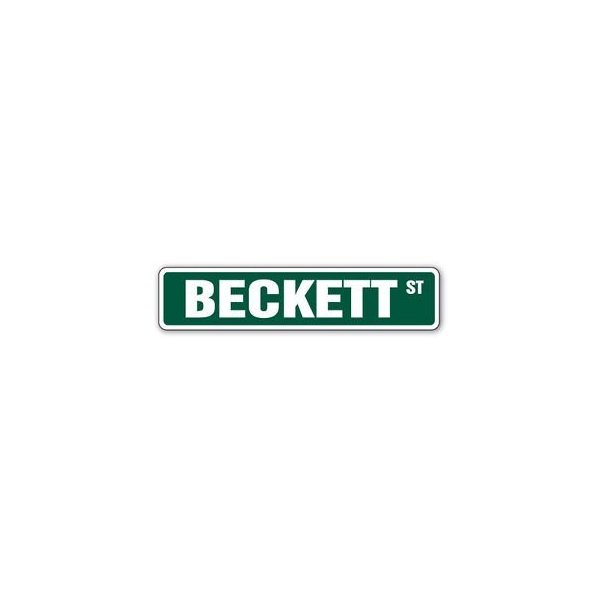 Beckett Street Sticker Sign Kids Room Childrens Name Gift Kid Child boy Girl Wall Entry - Sticker Graphic - Auto, Wall, Laptop, Cell, Truck Sticker for Windows, Cars, Trucks, Tool Boxes, laptops