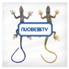 NUOBESTY Realistic Fake Lizards Artificial Reptile Lizard Models Plastic Lizards Action Figures for Halloween and April Fool's Day Pranks, 2 Pieces