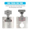 BSBMIEQM Cabinet Hinges Repair Plate,Stainless Steel Hinge Repair Brackets Kit,Kitchen Cupboard Door Hinge Repair Plate Kit Includes Fixing Screws,Protect Wooden Kitchen Cabinet Door,Furniture(2 PCS)…