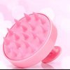 Scalp Massager Shampoo Brush with Soft Silicone Bristles for Scalp Care, Shower Scalp Scrubber exfoliator for Remoce Loose Dandruff Flakes Strengthen Hair, Wet & Dry for Men, Women and Kids (Pink)