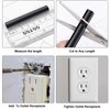64 Pieces Electrical Outlet Spacers Electrical Outlet Box Extender Kit Includes 16 Pcs 3 Inch Switch and 48 Pcs 1-1/2 Inch 6-32 Thread Flat Head Device Mounting Long Screws (Black)