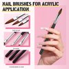 AIJIMEI Acrylic Monomer Liquid Kit 2 fl.oz Acrylic Liquid Nail System Manicure Tools Acrylic Monomer with 1.4 fl.oz Nail Brush Cleaner and Acrylic Nail Brush