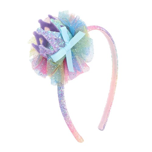 GAFATORY Glitter Headband for Girls Tiara Crown Headband for Girls Sparkly Hair Band Rainbow Hair Bands Thin Headband Girls Headband Toddler Kids Headband Hair Accessories for Girls