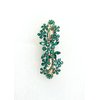 Faship Gorgeous Emerald Green Rhinestone Crystal Hair Barrette Clip