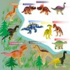HAPTIME Plastic Assorted Mini Dinosaur Figures, Little Dinosaur Figurine, Small Dino Toy 1.5 inch, Great for Dino Cake Topper, Easter Eggs Filler, Pack of 12