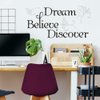 RoomMates RMK2082SCS Dream Believe Discover Quote Peel and Stick Wall Decals , 10 inch x 18 inch
