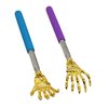 SinLoon Back Scratcher hand massager backslap(2- PACK) Portable Extendable Telescopic Metal Back Scratchers with Rubber Handles (Skull hands)