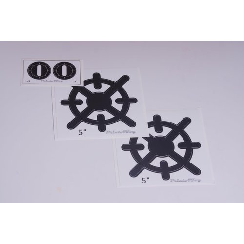 PrintAToy Stovetop Burner Vinyl Dramatic Play Kitchen Decals - Toy Stove Gas Style Pretend Play Cooking Hob (5")