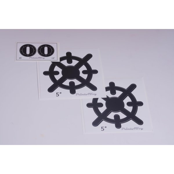 PrintAToy Stovetop Burner Vinyl Dramatic Play Kitchen Decals - Toy Stove Gas Style Pretend Play Cooking Hob (5")