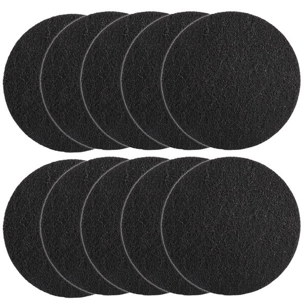 Charcoal Filters for Kitchen Compost Bin, 10 Pack Compost Filters for Countertop Bin Pail Replacement, Activated Charcoal Home Bucket Refill Sets, Round 6.7 Inch