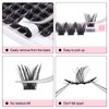 KISSXIAOYA Cluster Lashes Extensions, 120Pcs Individual Cluster Lashes D Curl 9-15mm, Wide Stem Cluster Eyelashes Soft Natural False Eyelashes Cluster DIY Eyelash Extension At Home (120pcs, 9-15mm)