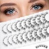 Lash Clusters 10 Pairs 120 Pcs D Curl Cluster Lashes DIY Lash Extensions 10-14mm Mixed Fluffy Volume Individual Lashes Wispy Lashes DIY at Home by MLEN DIARY