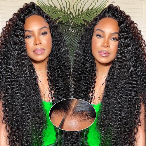 Wear And Go Glueless Wigs Human Hair Water Wave Lace Front Wigs Human Hair Pre Plucked Glueless Wigs Human Hair 13x4 HD Lace Front Wigs Human Hair 180 Density Water Wave Lace Frontal Wigs 26inch