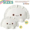 Ditucu Cute Dumpling Plush Pillow Funny Food Soup Stuffed Animals Plushies Toys Soft Hugging Gifts for Kids White 14 inch