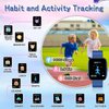WISYME Kids Smart Watches for Girls Boys with Puzzle Games/Habit Tracking/Audio Book/Learn Card, HD Touch Screen Pedometer Camera Alarm Clock Educational Birthday for Ages 4-12 (Pink)