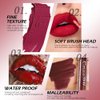 evpct CmaaDu 1Pcs Rose Red Liquid Matte Lipstick Lipgloss Set for Women, labiales mate 24 horas originales matte larga duracion 24 Hour Lipstick Lip Stains Long Lasting Waterproof 24, 07#