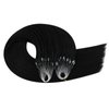 Ugeat Micro Ring Hair Extensions Human Hair for Black Women 14 Inch Micro Bead Extensions Remy Hair Extensions 1g/s 50s Jet Black Hair Extensions Real Human Hair Natural Hair Extensions Microlink