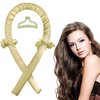 Heatless Curling Iron，Heatless Curling Iron Headband，Overnight Curling Headband，Heatless Curling Iron Headband for Long Hair Design and Create Your own Hairstyle Anytime, Anywhere (Beige)