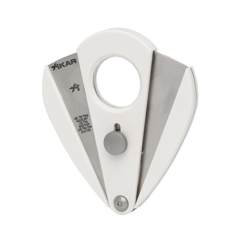 Xikar Xi2 Cigar Cutter with 440 Stainless Steel Blades with Rockwell C Rating of 57, Pearl White