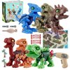 6 Pack Kids Toys Stem Dinosaur Toys, Kids Take Apart Construction Building Toys Learning Educational Dino Kit Play Set Party Christmas Birthday Gifts for Toddler Boys Girls Age 3 4 5 6 7 8 + Year Old