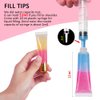AMORIX 50PCS Lip Gloss Tubes Empty 10ml Pink Cap Lip Gloss Containers Lip Balm Tubes Cute Squeeze Tubes Lipgloss Making Supplies + 2 x 20ml Syringes Tag Labels for Lip Gloss Base