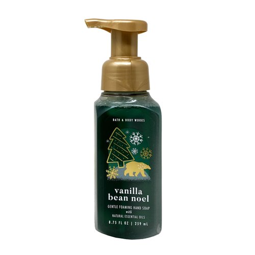 Bath & Body Works Vanilla Bean Noel 3 Pack Foaming Hand Soap Bundle with a Natural Oats Bar Soap - Full Size