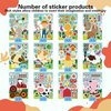 36 PCS Farm Animal Stickers Sheets, Make-a-face Sticker, Make Your Own Stickers for Kids Farm Themed Party Favors Supplies Craft Birthday Gift for Girls Boys